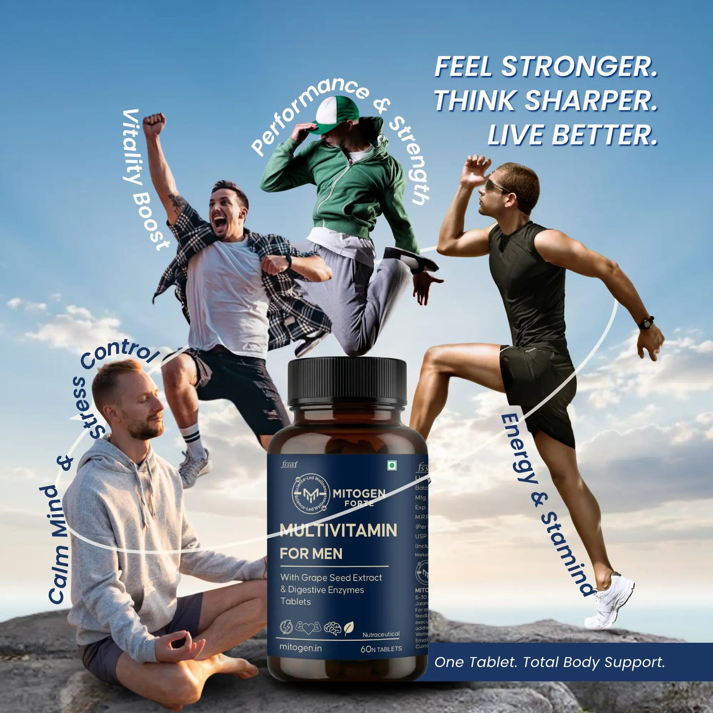 Daily Multivitamin for Energy, Strength & Recovery.