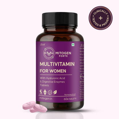 Daily Multivitamin for Women (Skin, Immunity & Hair) - Feel More Energetic in 14 Days