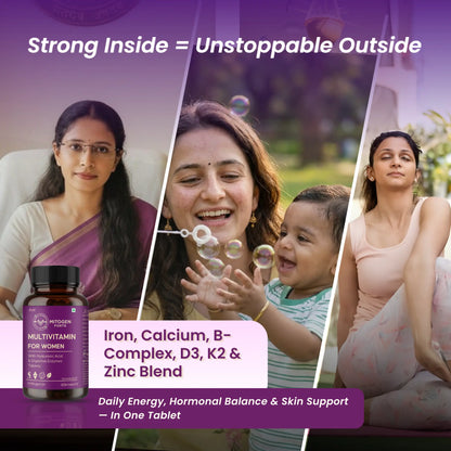 Daily Multivitamin for Women (Skin, Immunity & Hair) - Feel More Energetic in 14 Days