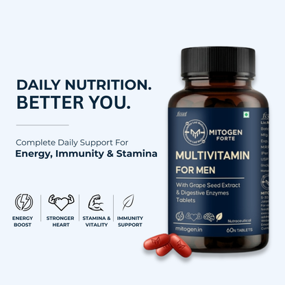 Daily Multivitamin for Energy, Strength & Recovery.