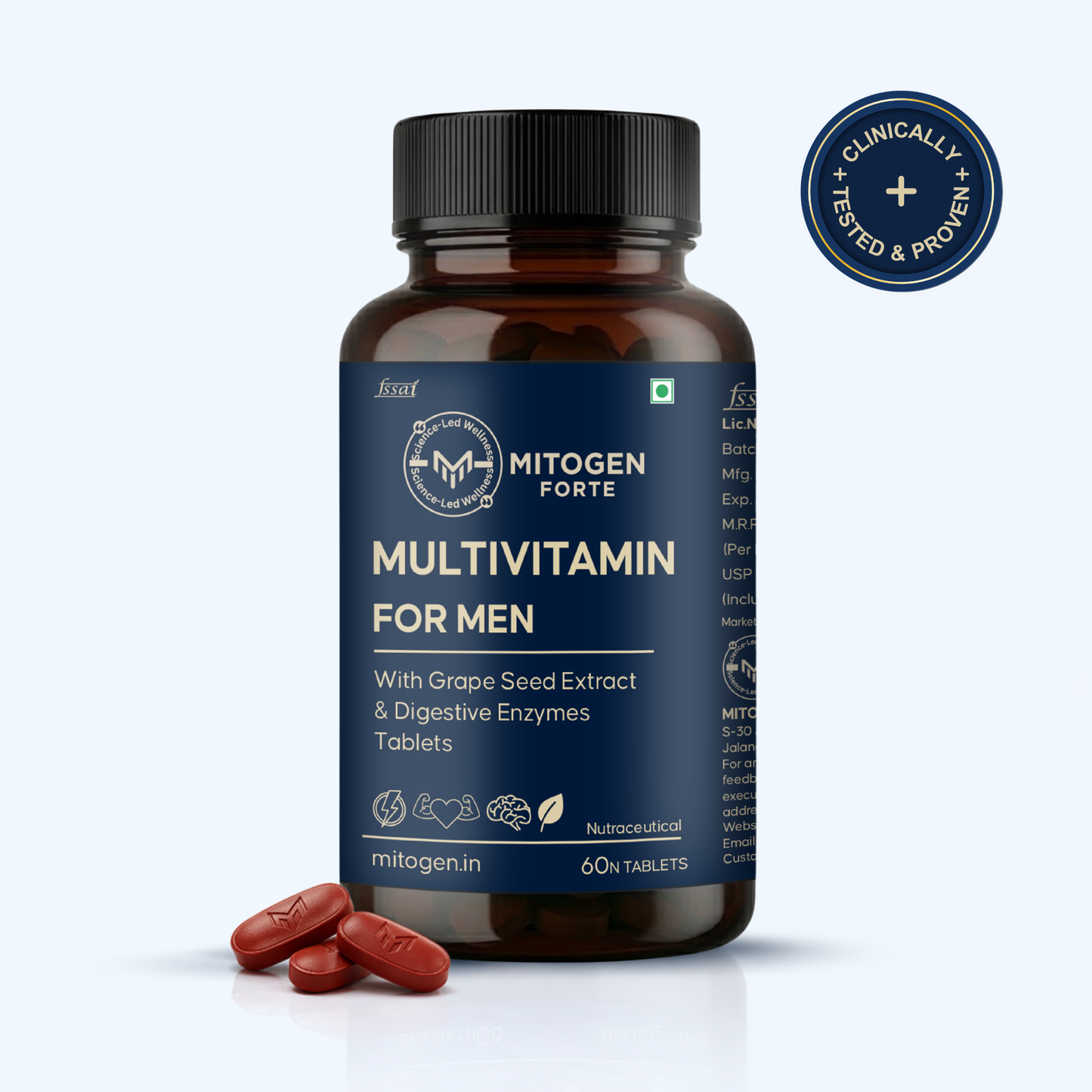 Daily Multivitamin for Energy, Strength & Recovery.