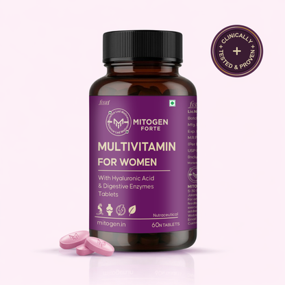 Daily Multivitamin for Women (Skin, Immunity & Hair) - Feel More Energetic in 14 Days